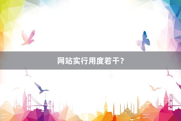 网站实行用度若干？